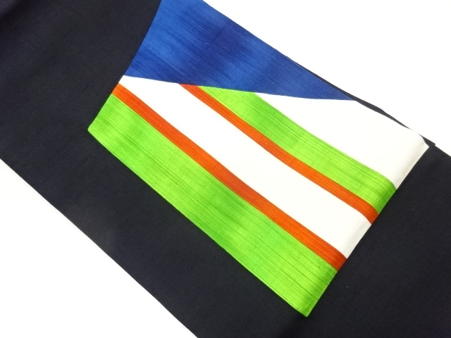 JAPANESE NAGOYA OBI / TSUMUGI / WOVEN ABSTRACT